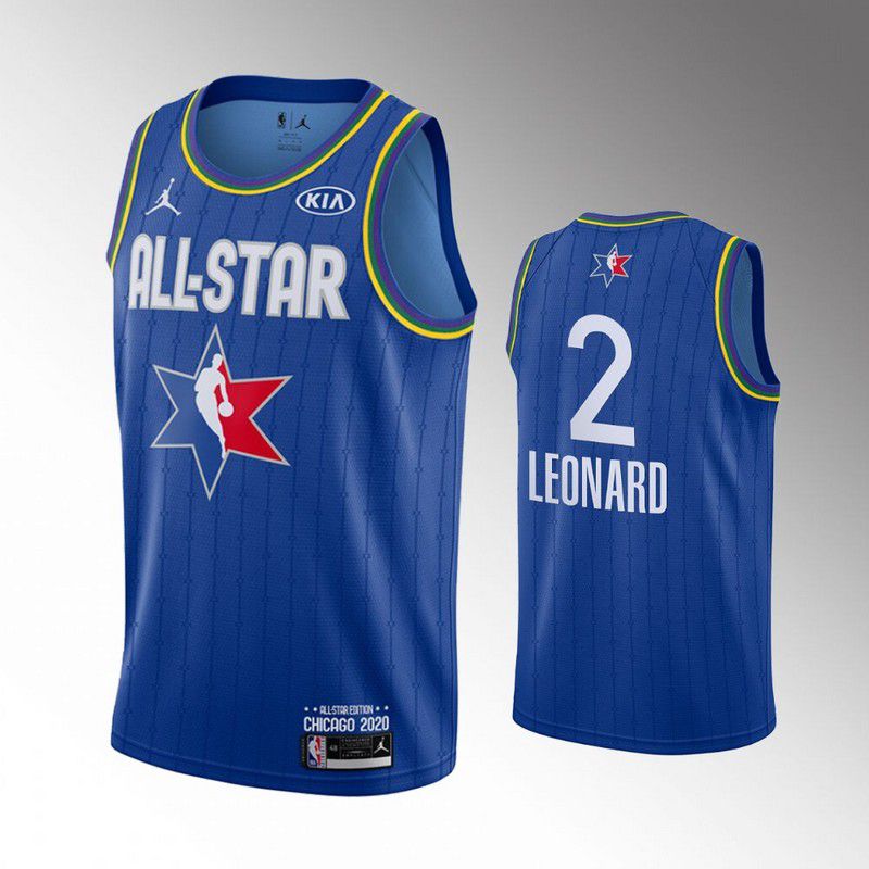 Men Toronto Raptors #2 Leonard Blue 2020 All Star NBA Jerseys->houston rockets->NBA Jersey